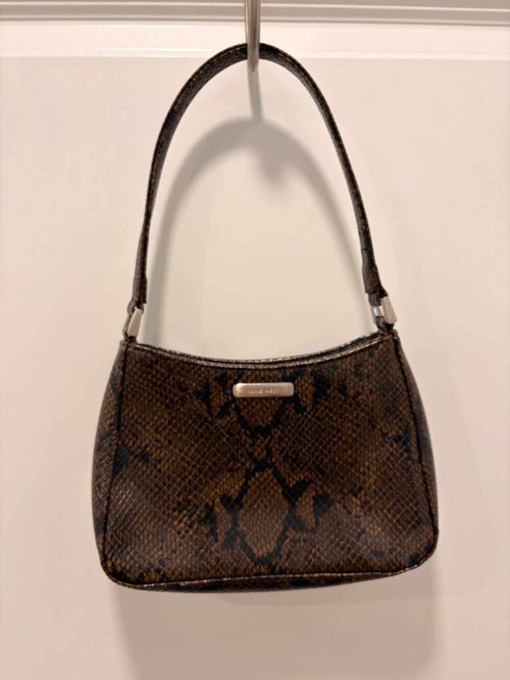 Vintage Nine Ways Snake Print Mini Shoulder BAG